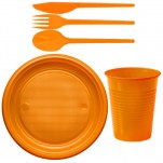 Vaisselle Jetable Pas Cher Orange
